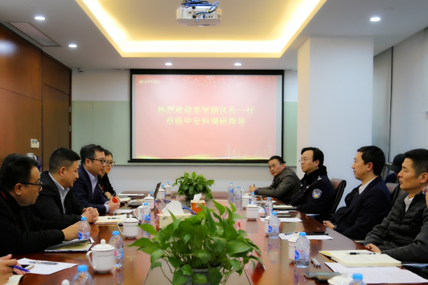 普陀区副区长、区公安分局局长姜坚莅临高德娱乐调研